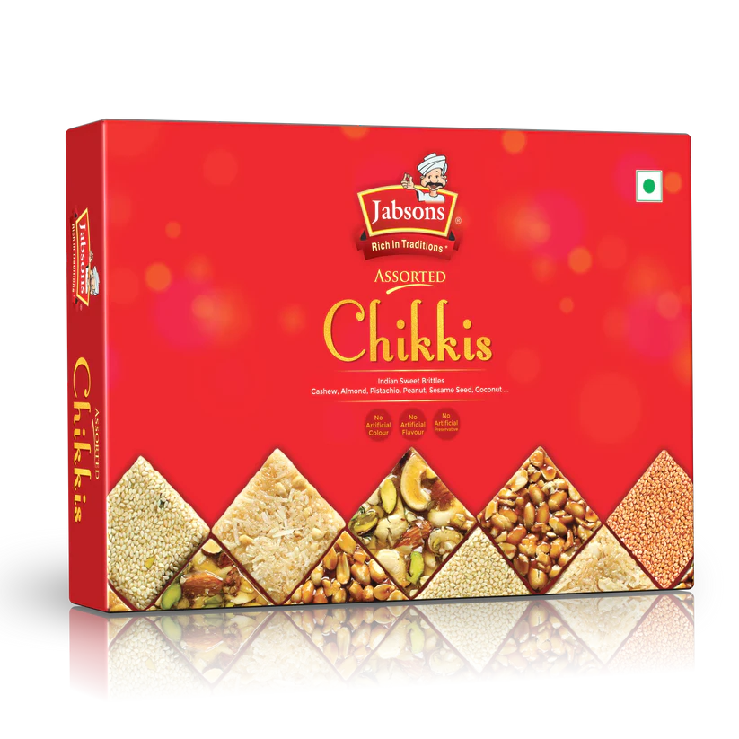 JABSONS ASSORTED CHIKKI 400gm