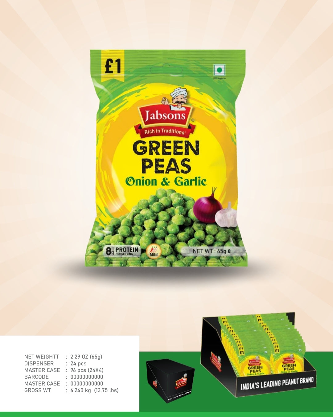 JABSONS GREEN PEAS