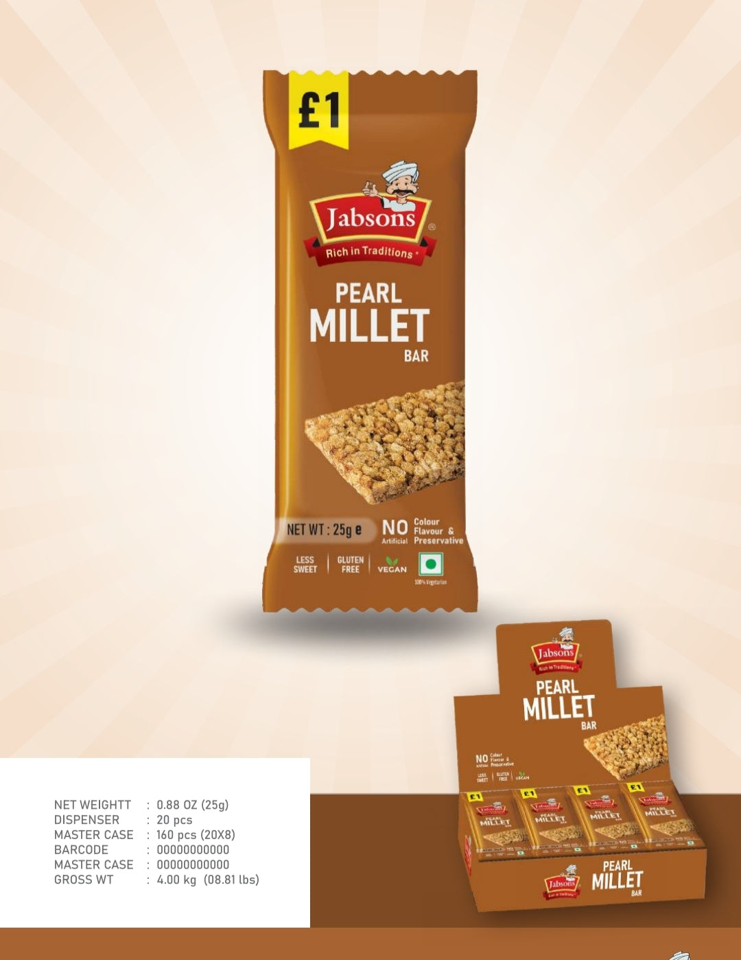 CHIKKI PEARL MILLET (BAJRA) BAR