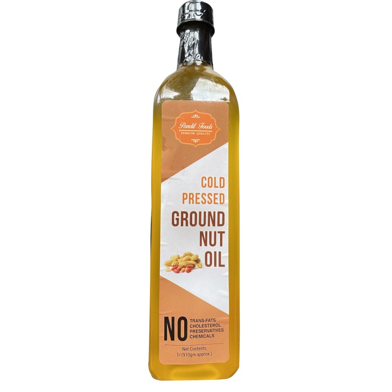 PANDIT FOODS COLD PRESSED GROUNDNUT OIL 1lt