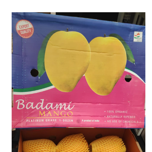 BADAMI / BANGANAPALLI MANGOES (4 - 5 pcs) Small box approx 1.5kg