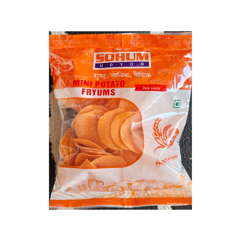 SOHUM POTATO RED MINI PAPAD 100gm