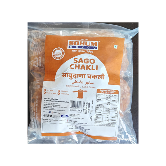 SOHUM SAGO (SABUDANA) CHAKALI - 200 GMS