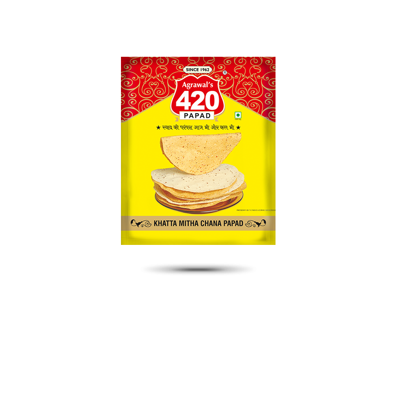 AGRAWAL'S 420 PAPAD SPECIAL CHATPATA CHANASADA- 200 GMS