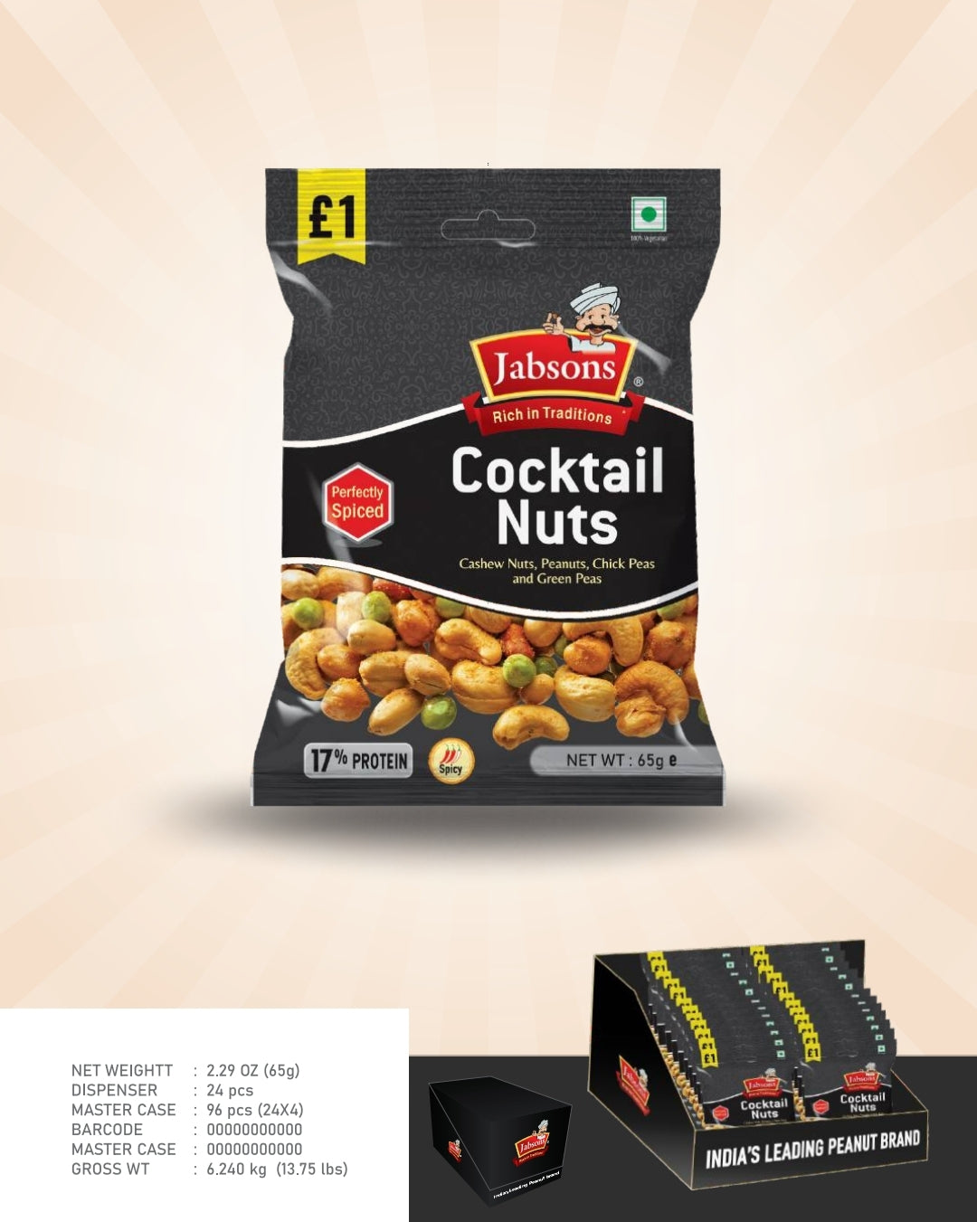 JABSONS COCKTAIL NUTS