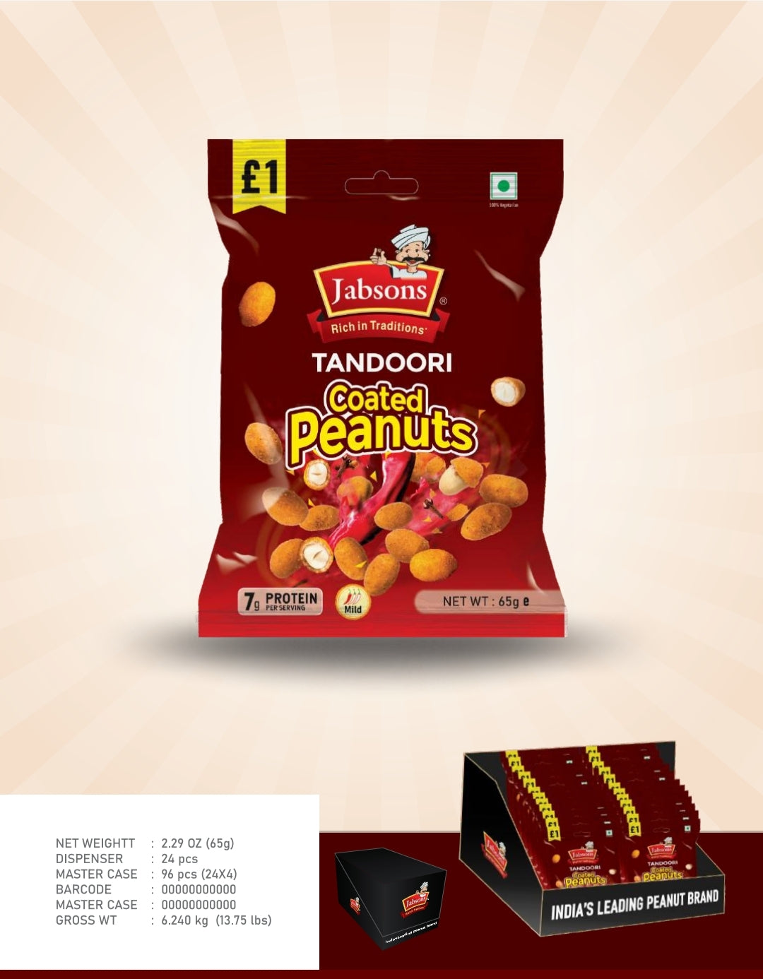 JABSONS ROASTED TANDOORI COATED