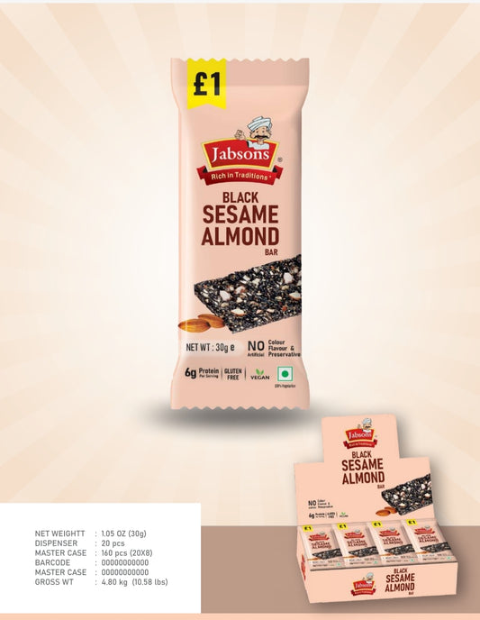 CHIKKI BLACK SESAME ALMOND BAR