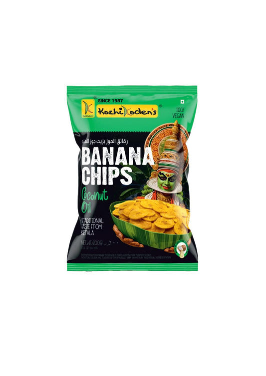 KOZHIKODENS BANANA CHIPS (COCONUT OIL) - 200 GMS