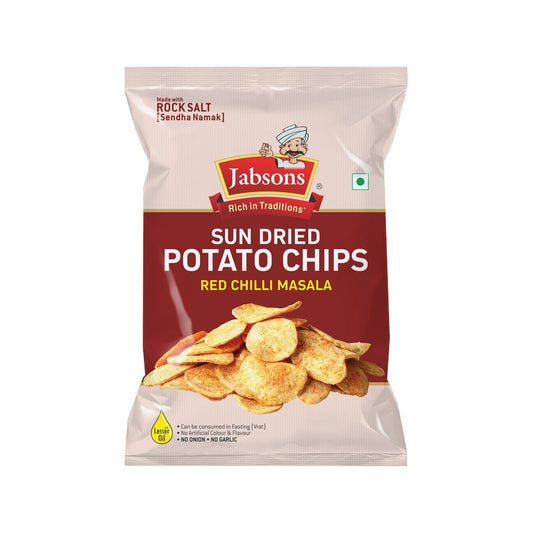 JABSONS NAMKEEN SUNDRIED POTATO CHIPS MASALA 110 GMS