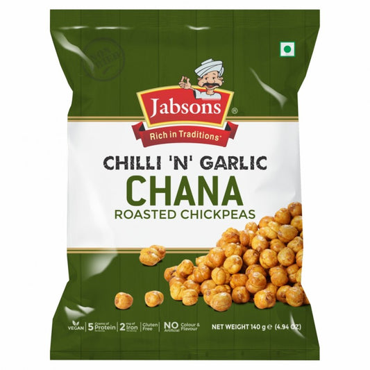 JABSONS CHILLI N GARLIC CHANA (ROASTED CHICKPEAS)