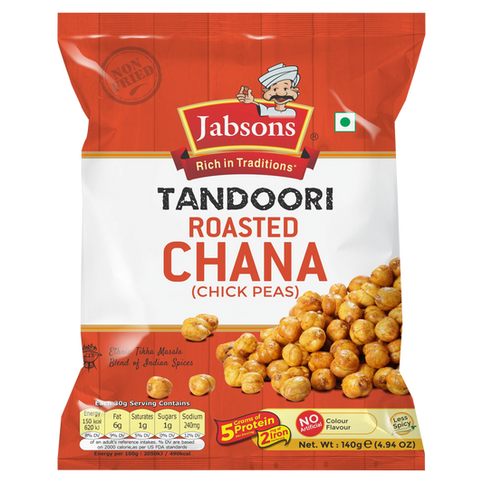 JABSONS TANDOORI ROASTED CHANA (CHICK PEAS) 140gm