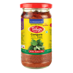 Swetha-Telugu Foods Gongura Pickle (With Garlic)